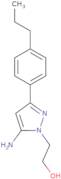 2-[5-Amino-3-(4-propylphenyl)-1H-pyrazol-1-yl]ethan-1-ol