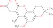 2-(5-Methoxy-4,8,8-trimethyl-2-oxo-9,10-dihydropyrano[2,3-H]chromen-3-yl)acetic acid