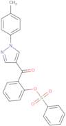 2-{[1-(4-Methylphenyl)-1H-pyrazol-4-yl]carbonyl}phenyl benzenesulfonate