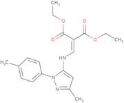 1,3-Diethyl 2-({[3-methyl-1-(4-methylphenyl)-1H-pyrazol-5-yl]amino}methylidene)propanedioate