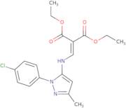 Diethyl 2-({[1-(4-chlorophenyl)-3-methyl-1H-pyrazol-5-yl]amino}methylene)malonate