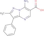 7-Amino-2-methyl-3-phenylpyrazolo-[1,5-a]pyrimidine-6-carboxylic acid