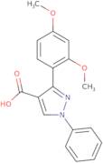 3-(2,4-Dimethoxyphenyl)-1-phenyl-1H-pyrazole-4-carboxylic acid