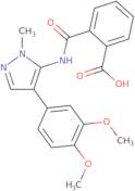 2-{[4-(3,4-Dimethoxyphenyl)-1-methyl-1H-pyrazol-5-yl]carbamoyl}benzoic acid