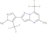 5-Methyl-2-[1-methyl-5-(trifluoromethyl)pyrazol-4-yl]-7-(trifluoromethyl)pyrazolo[1,5-a]pyrimidine