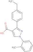 3-(4-Ethylphenyl)-1-(2-methylphenyl)-1H-pyrazole-4-carboxylic acid