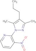 2-(3,5-Dimethyl-4-propyl-1H-pyrazol-1-yl)-3-nitropyridine