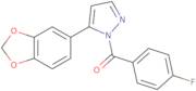 [5-(1,3-Benzodioxol-5-yl)-1H-pyrazol-1-yl](4-fluorophenyl)methanone