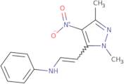 N-[2-(1,3-Dimethyl-4-nitro-1H-pyrazol-5-yl)vinyl]aniline