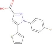 1-(4-Fluorophenyl)-5-(thiophen-2-yl)-1H-pyrazole-3-carboxylic acid