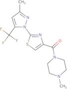 (4-Methylpiperazino){2-[3-methyl-5-(trifluoromethyl)-1H-pyrazol-1-yl]-1,3-thiazol-4-yl}methanone