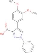 4-(3,4-Dimethoxyphenyl)-1-phenyl-1H-pyrazole-3-carboxylic acid