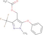 [1-Methyl-5-phenoxy-3-(trifluoromethyl)-1H-pyrazol-4-yl]methyl acetate