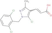 (2E)-3-{5-Chloro-1-[(2,6-dichlorophenyl)methyl]-3-methyl-1H-pyrazol-4-yl}prop-2-enoic acid