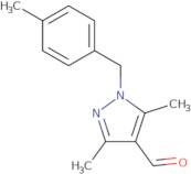 3,5-Dimethyl-1-[(4-methylphenyl)methyl]-1H-pyrazole-4-carbaldehyde