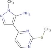 1-Methyl-4-(2-(methylthio)pyrimidin-4-yl)-1H-pyrazol-5-amine