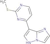 7-(2-(Methylthio)pyrimidin-4-yl)-1H-imidazo[1,2-b]pyrazole