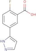 2-Fluoro-5-(1H-pyrazol-3-yl)benzoic acid