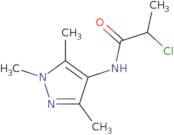 2-Chloro-N-(trimethyl-1H-pyrazol-4-yl)propanamide