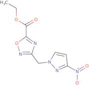 Ethyl 3-[(3-nitro-1H-pyrazol-1-yl)methyl]-1,2,4-oxadiazole-5-carboxylate
