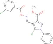 Methyl 5-chloro-4-[(3-chlorobenzoyl)oxyiminomethyl]-1-phenylpyrazole-3-carboxylate