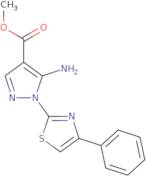 Methyl 5-amino-1-(4-phenyl-1,3-thiazol-2-yl)-1H-pyrazole-4-carboxylate