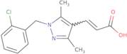 (2E)-3-{1-[(2-Chlorophenyl)methyl]-3,5-dimethyl-1H-pyrazol-4-yl}prop-2-enoic acid