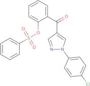 2-{[1-(4-Chlorophenyl)-1H-pyrazol-4-yl]carbonyl}phenyl benzenesulfonate