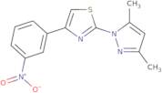 2-(3,5-Dimethyl-1H-pyrazol-1-yl)-4-(3-nitrophenyl)-1,3-thiazole