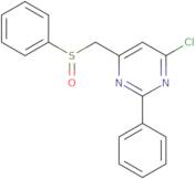 4-Chloro-2-phenyl-6-[(phenylsulfinyl)methyl]pyrimidine