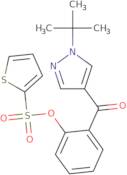 2-{[1-(tert-Butyl)-1H-pyrazol-4-yl]carbonyl}phenyl 2-thiophenesulfonate