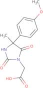 2-[4-(4-Methoxyphenyl)-4-methyl-2,5-dioxoimidazolidin-1-yl]acetic acid