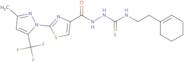 1-[2-(Cyclohexen-1-yl)ethyl]-3-[[2-[3-methyl-5-(trifluoromethyl)pyrazol-1-yl]-1,3-thiazole-4-carbo…