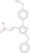 (2E)-3-[1-Benzyl-3-(4-ethylphenyl)-1H-pyrazol-4-yl]prop-2-enoic acid