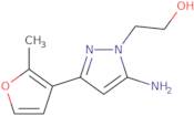 2-[5-Amino-3-(2-methylfuran-3-yl)-1H-pyrazol-1-yl]ethan-1-ol