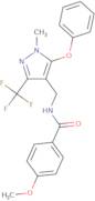 4-Methoxy-N-{[1-methyl-5-phenoxy-3-(trifluoromethyl)-1H-pyrazol-4-yl]methyl}benzenecarboxamide