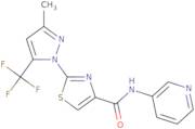 2-[3-Methyl-5-(trifluoromethyl)-1H-pyrazol-1-yl]-N-(3-pyridinyl)-1,3-thiazole-4-carboxamide