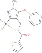 N-{[1-Methyl-5-phenoxy-3-(trifluoromethyl)-1H-pyrazol-4-yl]methyl}-2-thiophenecarboxamide