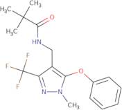 2,2-Dimethyl-N-{[1-methyl-5-phenoxy-3-(trifluoromethyl)-1H-pyrazol-4-yl]methyl}propanamide