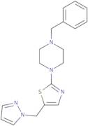 1-Benzyl-4-[5-(1H-pyrazol-1-ylmethyl)-1,3-thiazol-2-yl]piperazine