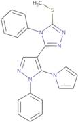 3-(Methylsulfanyl)-4-phenyl-5-[1-phenyl-5-(1H-pyrrol-1-yl)-1H-pyrazol-4-yl]-4H-1,2,4-triazole