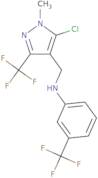 N-{[5-Chloro-1-methyl-3-(trifluoromethyl)-1H-pyrazol-4-yl]methyl}-3-(trifluoromethyl)aniline