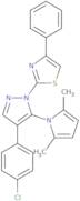 2-[4-(4-Chlorophenyl)-5-(2,5-dimethyl-1H-pyrrol-1-yl)-1H-pyrazol-1-yl]-4-phenyl-1,3-thiazole