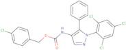 4-Chlorobenzyl N-[5-phenyl-1-(2,4,6-trichlorophenyl)-1H-pyrazol-4-yl]carbamate