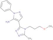 4-[4-(3-Methoxypropyl)-5-methyl-4H-1,2,4-triazol-3-yl]-1-phenyl-1H-pyrazol-5-amine