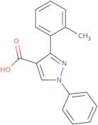 3-(2-Methylphenyl)-1-phenyl-1H-pyrazole-4-carboxylic acid