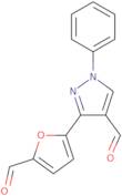 3-(5-Formylfuran-2-yl)-1-phenyl-1H-pyrazole-4-carbaldehyde