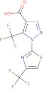 5-(Trifluoromethyl)-1-[4-(trifluoromethyl)-1,3-thiazol-2-yl]-1H-pyrazole-4-carboxylic acid