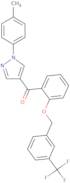 [1-(4-Methylphenyl)-1H-pyrazol-4-yl](2-{[3-(trifluoromethyl)benzyl]oxy}phenyl)methanone