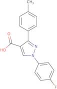 1-(4-Fluorophenyl)-3-(4-methylphenyl)-1H-pyrazole-4-carboxylic acid